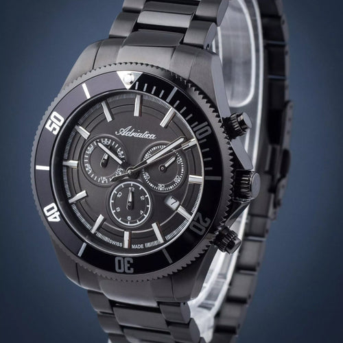 Men Chronograph Grey Dial Analog Stainless Steel Watch A1139.B116CHN