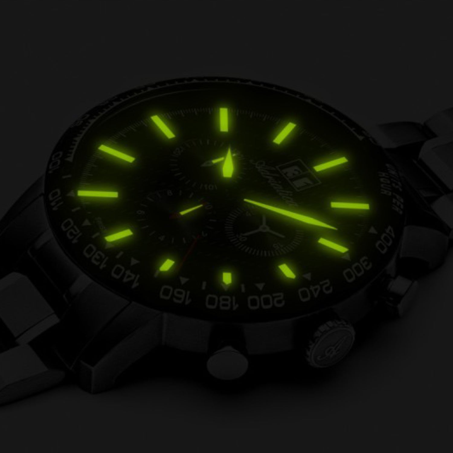 Men Chronograph Blue Dial Analog Stainless Steel Watch A8383.4115CH