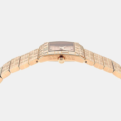 Mosaic Women Quartz Rose Gold Dial Analog Stainless Steel Watch VE9B00224