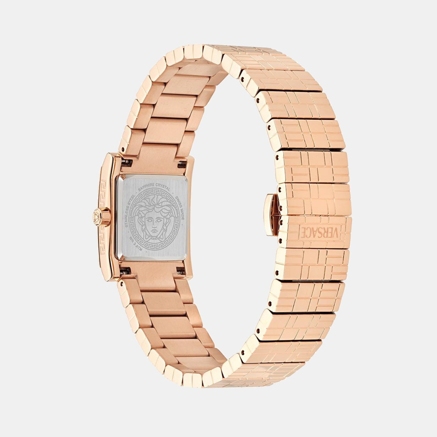 Mosaic Women Quartz Rose Gold Dial Analog Stainless Steel Watch VE9B00224